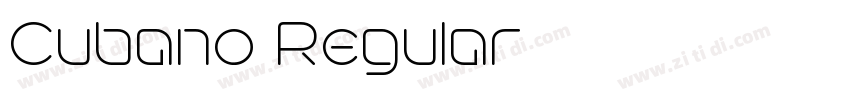 Cubano Regular字体转换